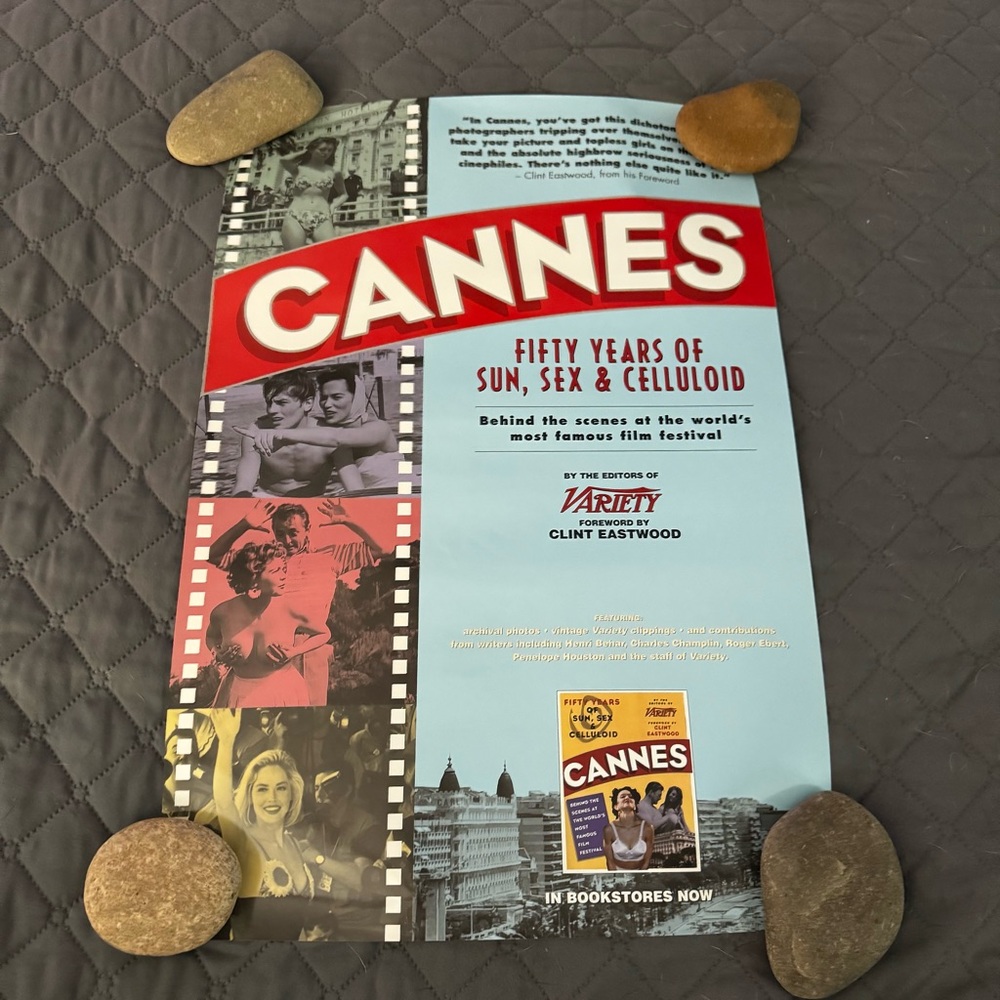Cannes “Fifty Years” 90s Original 13.5x20 Promotional Poster